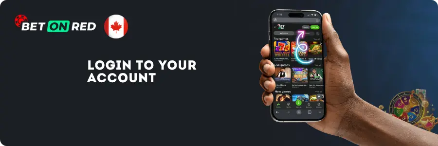 BetOnRed Casino Step By Step Login Process